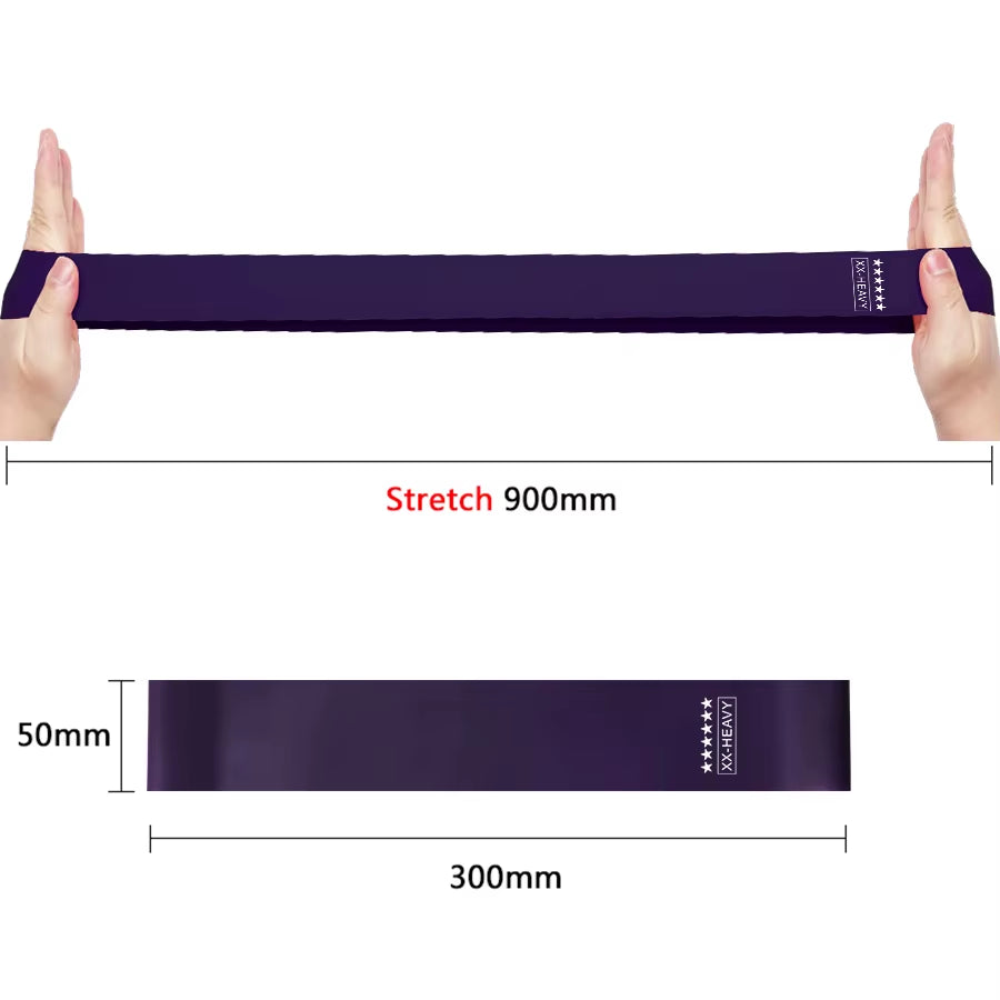 6 Pcs Crossfit Workout Resistance Bands Fitness Elastic Rubber Bands Training Workout Mini Band Gym Home Yoga Strength Equipment